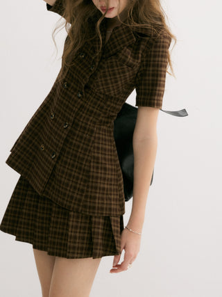 Hazel Pleated Mini Skirt