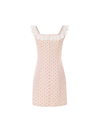 Heart Checkered Mini Dress