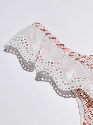 Heart Checkered Mini Dress