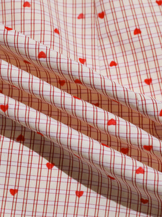 Heart Checkered Mini Dress