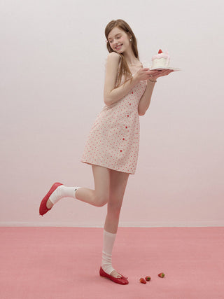 Heart Checkered Mini Dress