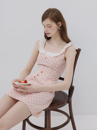 Heart Checkered Mini Dress