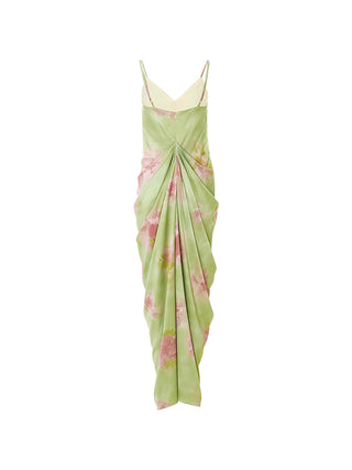 Herb Garden Shirring Maxi Dress