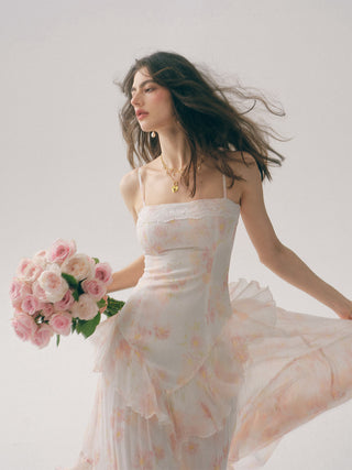 Hestina Ruffle Maxi Dress
