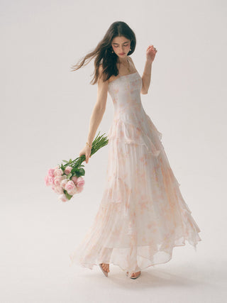 Hestina Ruffle Maxi Dress