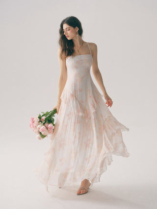 Hestina Ruffle Maxi Dress