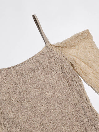 Honey Beige Off-shoulder Top