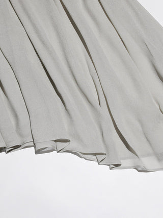Ice Glossy Tie Maxi Dress