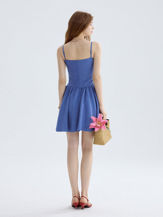 Indigo Sleeveless Mini Dress