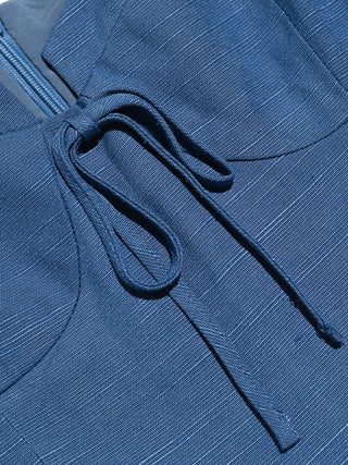 Indigo Sleeveless Mini Dress