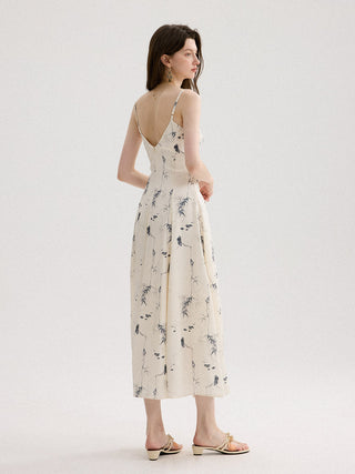 Ink Flow Long Dress