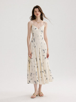 Ink Flow Long Dress