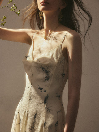 Ink Flow Long Dress