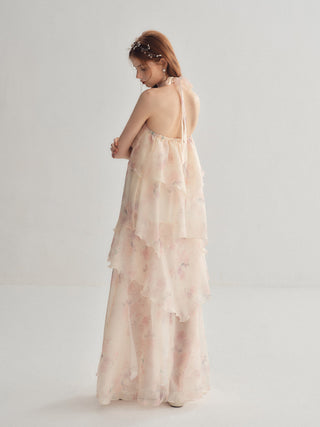 Iris Halterneck Maxi Dress