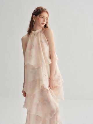 Iris Halterneck Maxi Dress