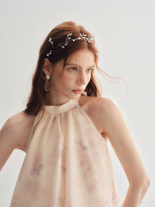 Iris Halterneck Maxi Dress