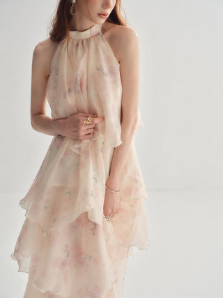 Iris Halterneck Maxi Dress