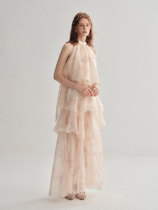 Iris Halterneck Maxi Dress
