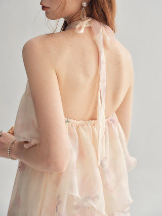 Iris Halterneck Maxi Dress