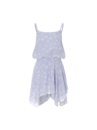 Iris mini dress with sweetheart neckline and pleated skirt, perfect for a lovely summer outfit