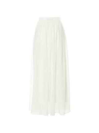 Ivory Flare Maxi Skirt