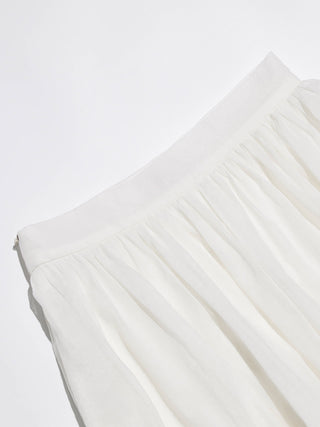 Ivory Flare Maxi Skirt
