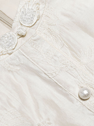 Jacquard Pearl Mini Dress