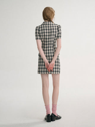 Joy Checkered Tweed Set