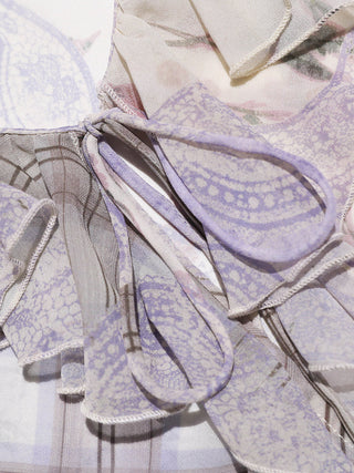 Lavender Floral Patchwork Blouse