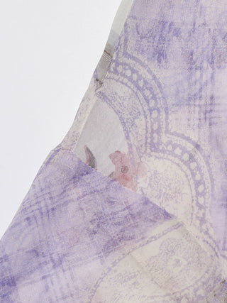 Lavender Floral Patchwork Blouse