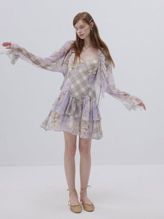 Lavender Floral Patchwork Blouse