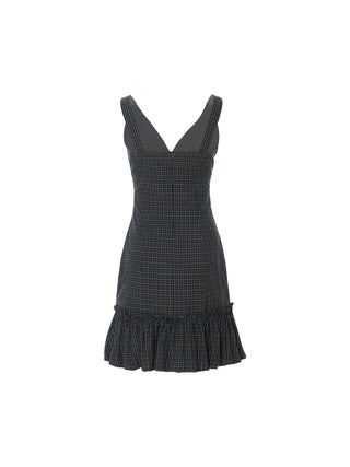 Lebeti Check Mini Dress