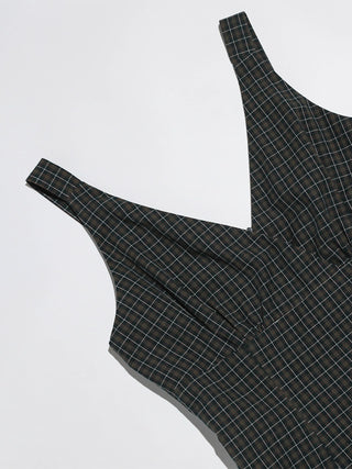 Lebeti Check Mini Dress