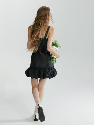 Lebeti Check Mini Dress
