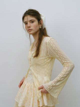 Lemon Mood Lace Cardigan