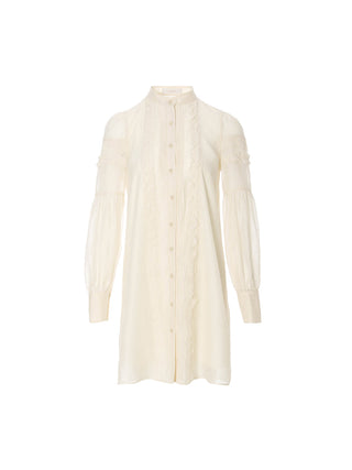 Lily Pintuck Frill Mini Dress