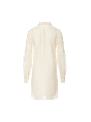 Lily Pintuck Frill Mini Dress