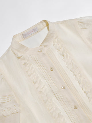 Lily Pintuck Frill Mini Dress