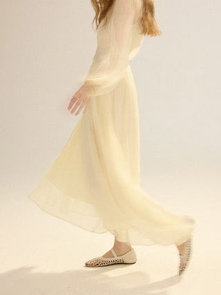 Linkle Satin Contrast Maxi Dress