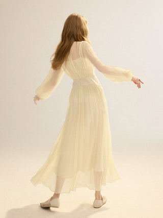 Linkle Satin Contrast Maxi Dress