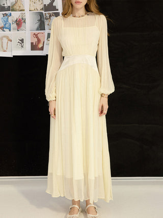Linkle Satin Contrast Maxi Dress