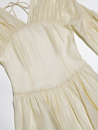 Lueur Shirring Mini Dress