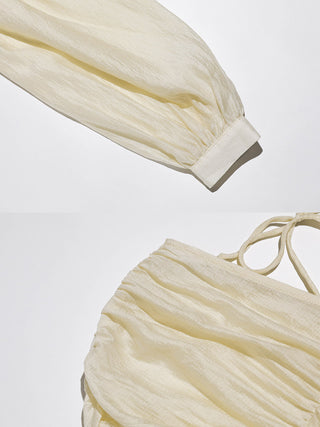 Lueur Shirring Mini Dress