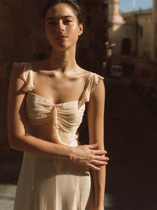 Lumiel Ruffle Maxi Dress