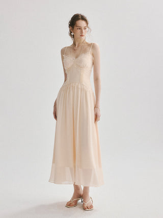 Lunar Lace Edge Maxi Dress