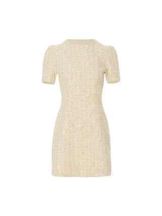Macaron Tweed Mini Dress