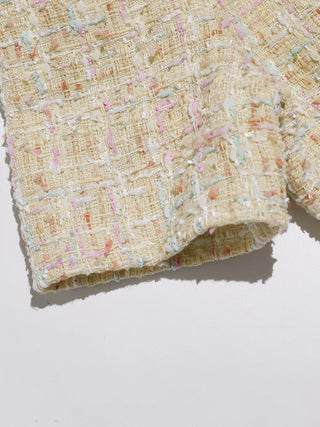 Macaron Tweed Mini Dress