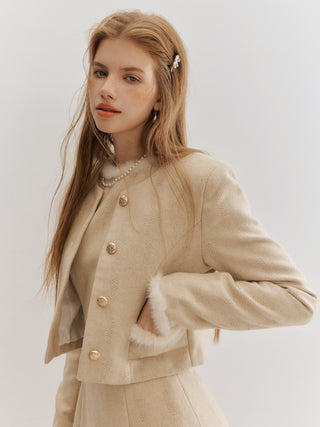 Madeleine Fur Trim Jacket