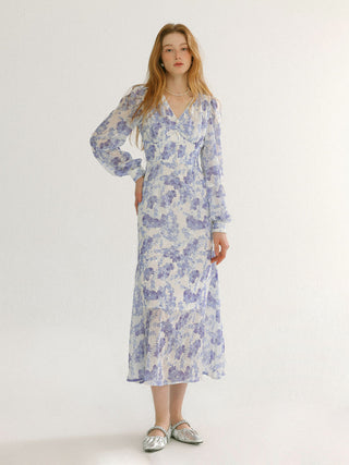 Maris V neck Long Dress