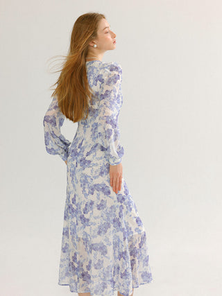 Maris V neck Long Dress